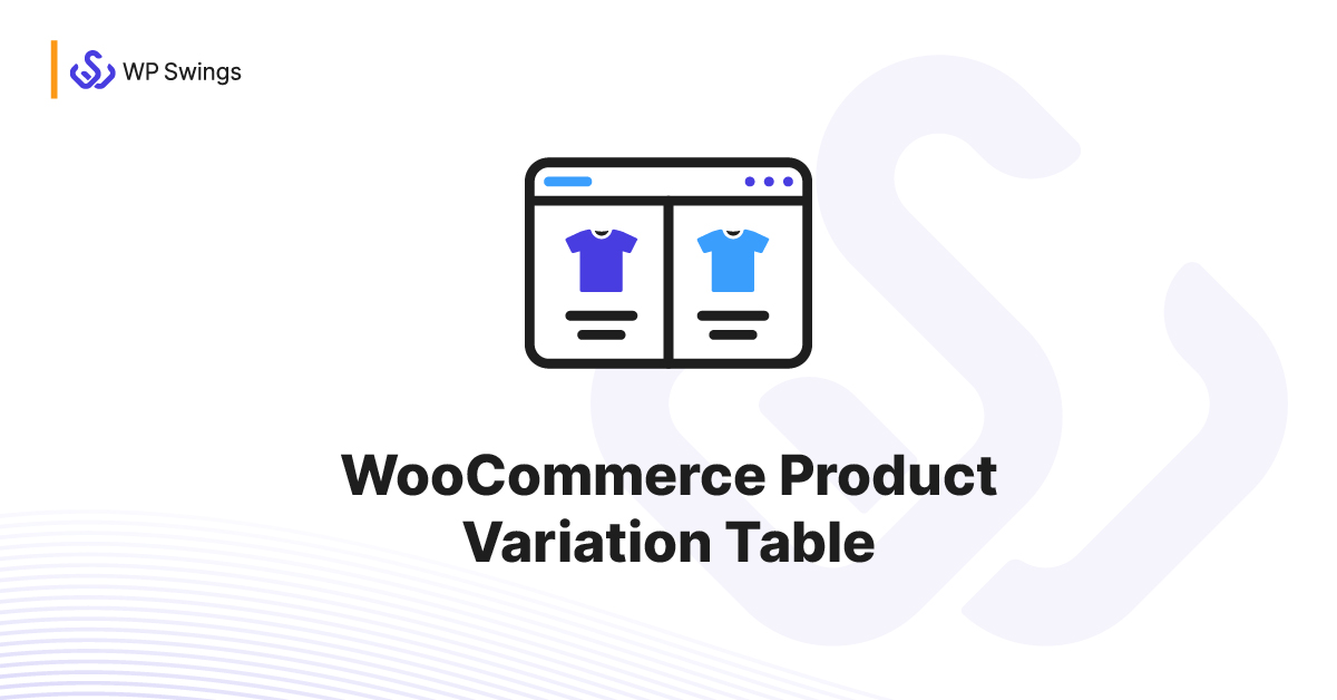 WooCommerce Product Variation Table