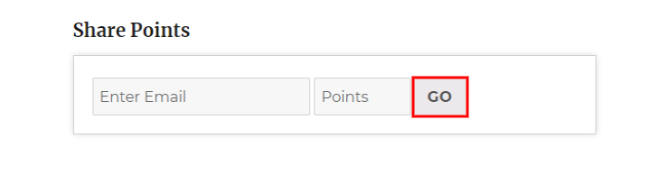 woocommerce points and rewards-share-points-userend