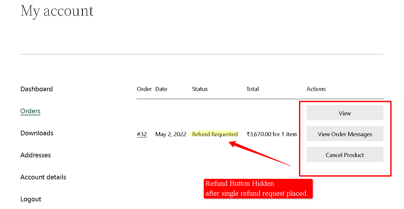 single refund per order demo