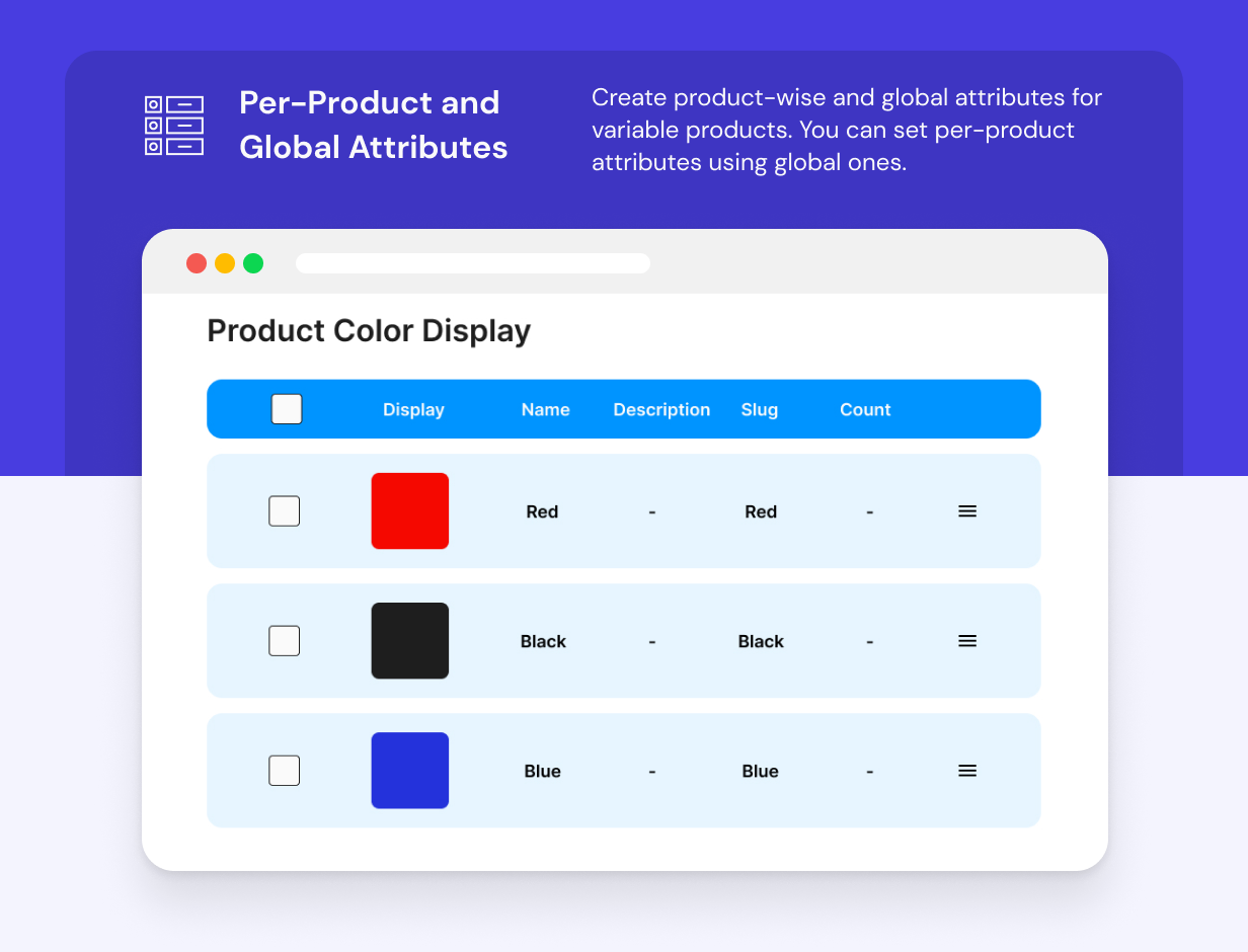 WooCommerce Colors And Swatches for Variations - Display swatch on Shop, Archive and category pages - 3