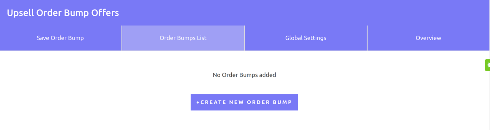 order bump list
