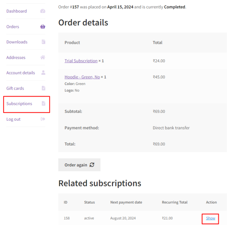 Subscriptions for WooCommerce Documentation | WP Swings