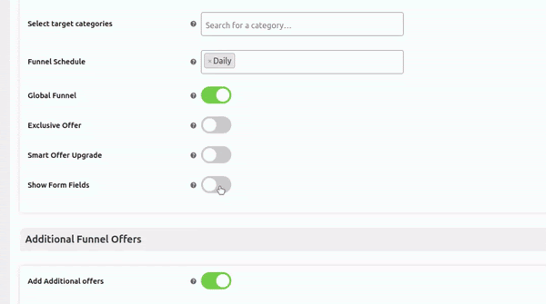 Custom Form Fields On Offer Page
