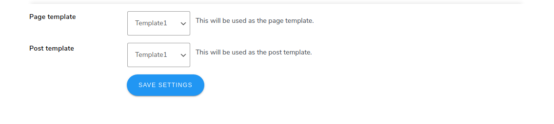 page template