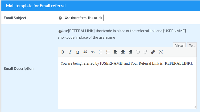 mail template for email referral notification