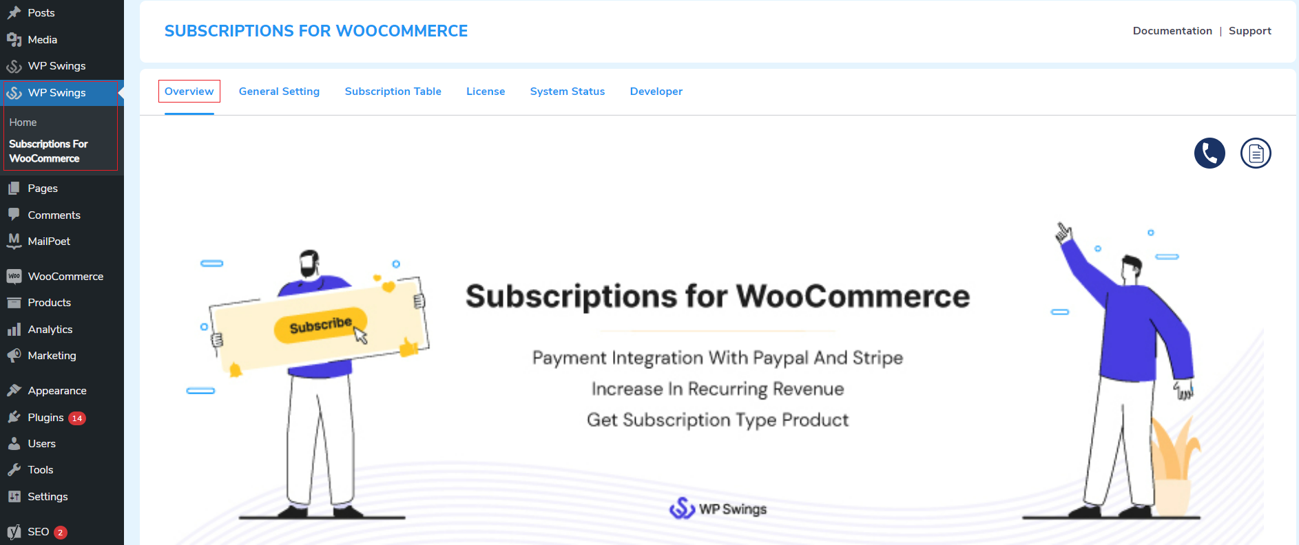 subscription for woocommerce overview