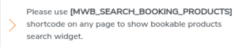 booking search widget