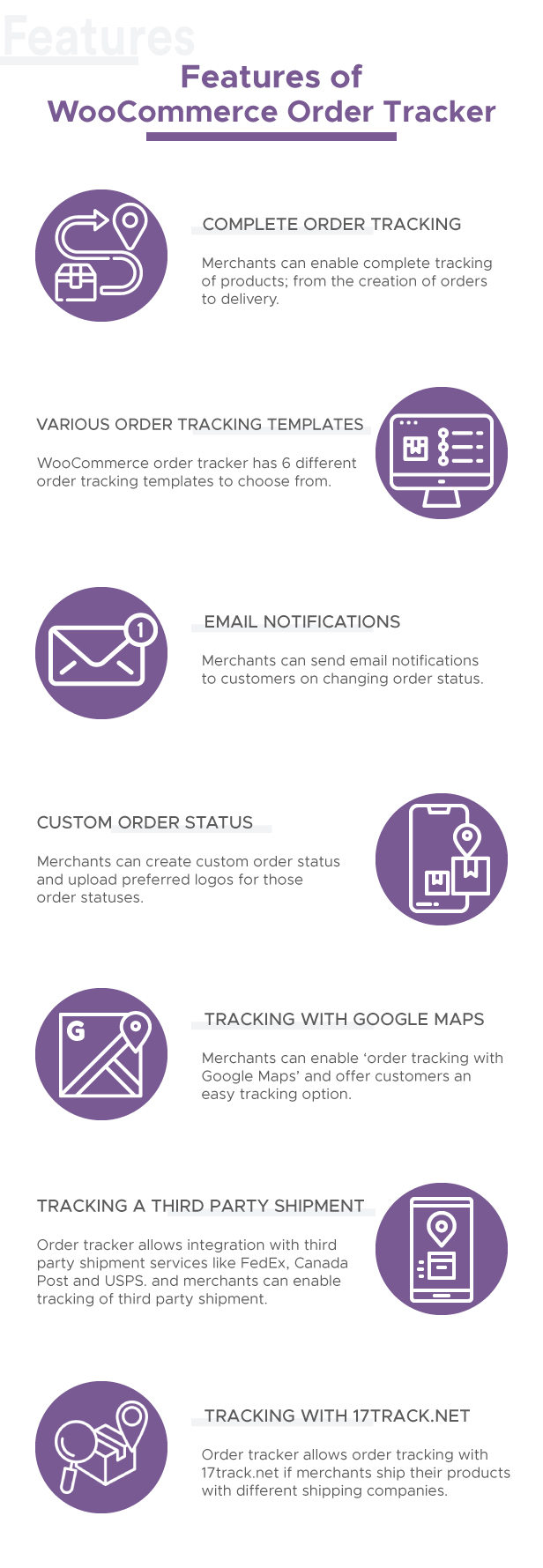 WooCommerce Order Tracker - Custom Order Status, Tracking Templates and Order Email Notifications - 5