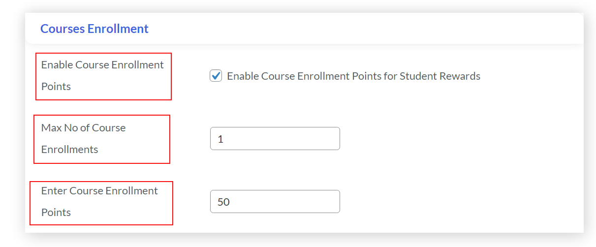 course enrollment