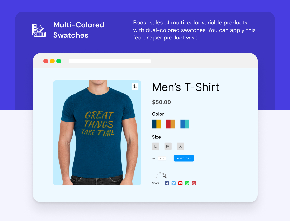 WooCommerce Colors And Swatches for Variations - Display swatch on Shop, Archive and category pages - 4