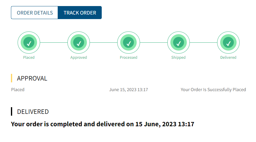 order tracking template