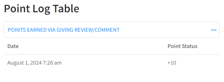 earn comment points