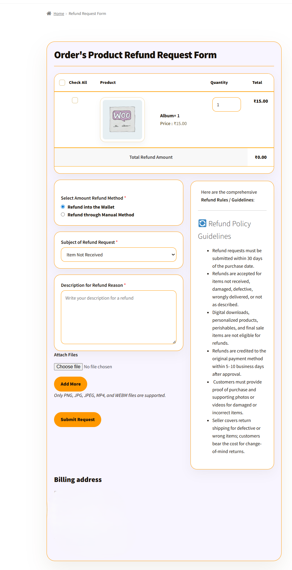 Frontend Representation for Aurora Luxe Template