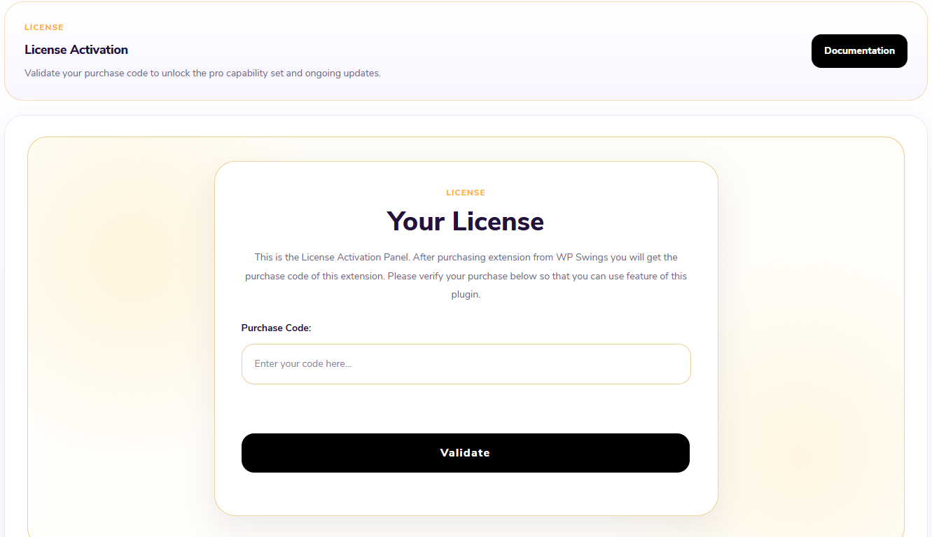 License Activation