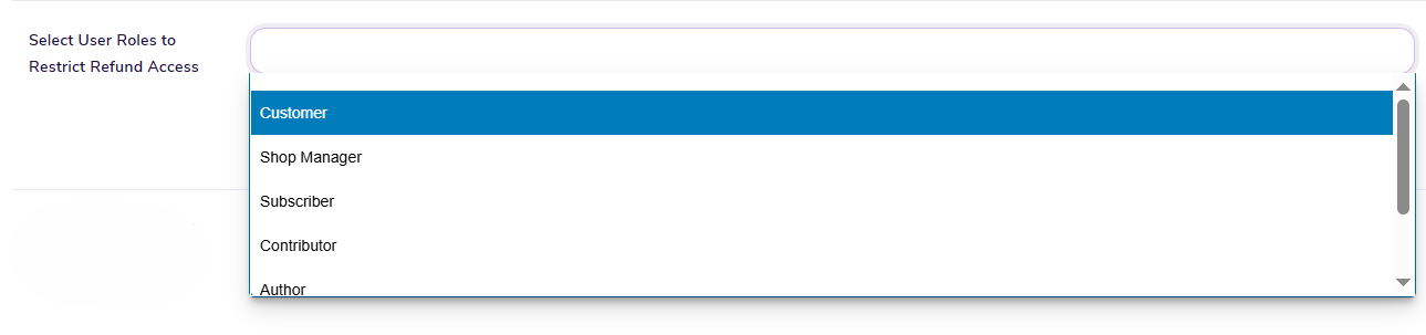 Restrict Refund Access