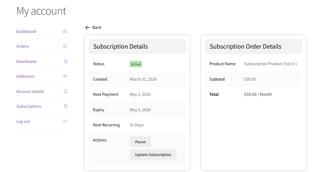 Subscription