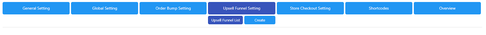 upsell funnel settings