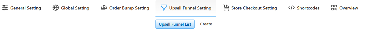 upselling funnel setting
