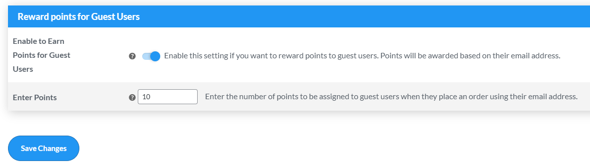 guest points for customers