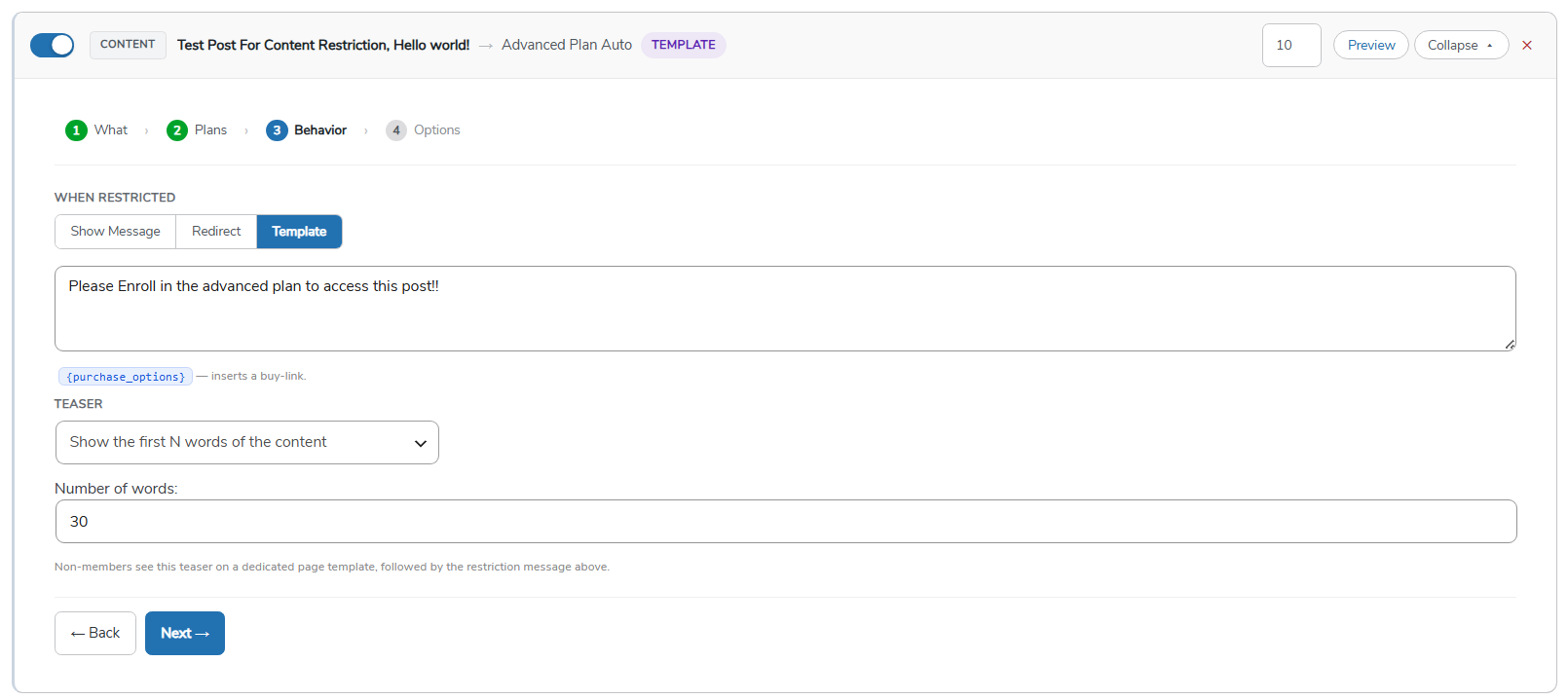 Content Teaser Template (Pro)