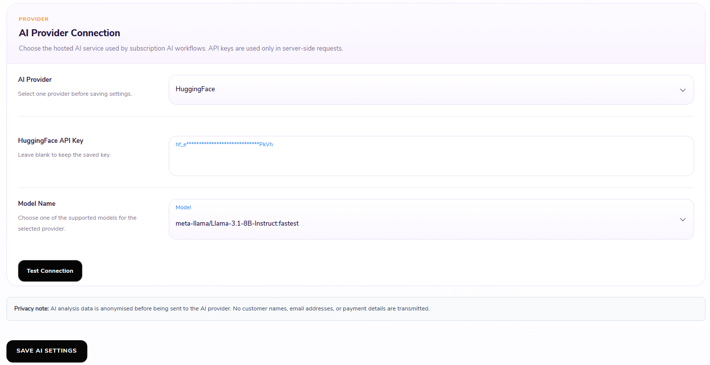 AI Provider Connection